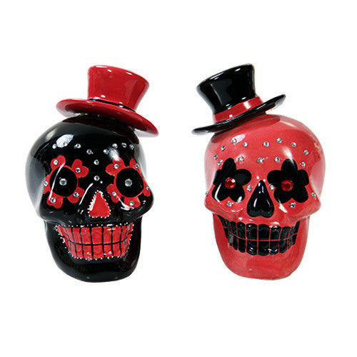 Day of the Dead Sugar Skull Salt and Pepper Shaker Set