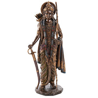 Rama Ramacandra Hindu God Figurine Indian Deity Collectible 10.25 Inch