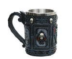 Dead Man's Hand Poker Skull Tankard 6.25 Inch Tall 11oz