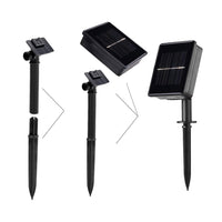 Pacific Giftware Eco-friendly Solar Powered Rechargeable Plastic Garden Edging Border Fence Panel Set of 4