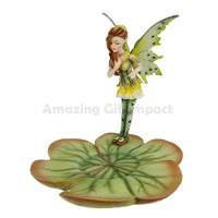 The Dream Eden Collection Tea Time Jasmine Green Tea Fairy Tea Cup Set with Plate