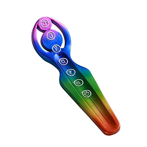 Rainbow Spiral Goddess Resin Figurine Incense Holder
