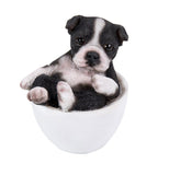 Puppy Adorable Mini Teacup Pet Pals Puppy Collectible Figurine 3.25 Inches
