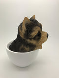 Adorable Teacup Pet Pals Yorkie Puppy Collectible Figurine 5.75 Inches