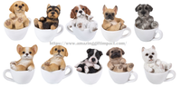 Puppy Adorable Mini Teacup Pet Pals Puppy Collectible Figurine 3.25 Inches