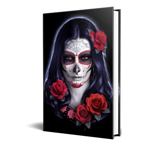 Sugar Skull Embossed Hard Cover Journal by James Ryman