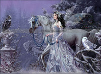 Nene Thomas Collection Winter Wings White Horse fancy fairy Figurine