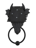 Horned Dragon Head Door Knocker Home Decor Figurine