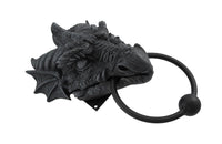 Horned Dragon Head Door Knocker Home Decor Figurine