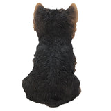Adorable Seated Yorkshire Terrier Puppy Yorkie Collectible Figurine Amazing Dog Likeness Hand Painted Resin 6.5 inch Figurine Great for Dog Lovers Tabletop Decor