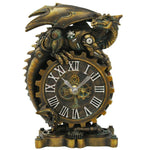 Steampunk Gearwork Mechanical Dragon Desktop Clock Home Office Workplace Decor