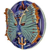 Psyche - Spirit Goddess of Growth & Transformation Round Wall Plaque Designed by Oberon Zell 5.75 Inches Diameter