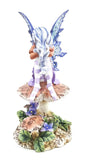 Amy Brown Licensed Violet Mushroom Flower Fairy Sculpture Figurine
