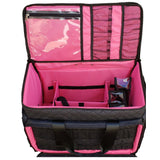 Kiota Soft Makeup Case on Wheels Cosmetic Trolley Inside Removable Storage Pockets