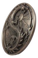 Yin Yang Dragon "Double Dragon Alchemy" Wall Plaque by Maxine Miller