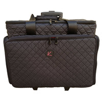 Kiota Soft Makeup Case on Wheels Cosmetic Trolley Inside Removable Storage Pockets
