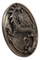Yin Yang Dragon "Double Dragon Alchemy" Wall Plaque by Maxine Miller