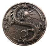 Yin Yang Dragon "Double Dragon Alchemy" Wall Plaque by Maxine Miller