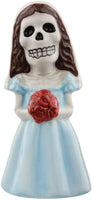 Love Never Dies Blue Wedding Salt Pepper Shakers