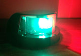 MARINE BOAT FESTOON NAVIGATION BOW LIGHT RED GREEN CHROME PLATED ZINC IP66