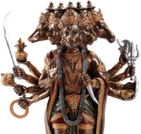 Pacific Giftware Hanuman Panchamuhkti Hindu Monkey God Figurine Statue 9.75 Inch Faces of Hanuman Narasimha Varaha Garuda Hayagriva Collectible Decor Gift