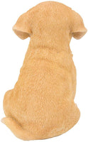 Pacific Giftware Adorable Seated Yellow Labrador Puppy Collectible Figurine Amazing Dog Likeness Hand Painted Resin 6.5 inch Figurine Great for Dog Lovers Tabletop Decor