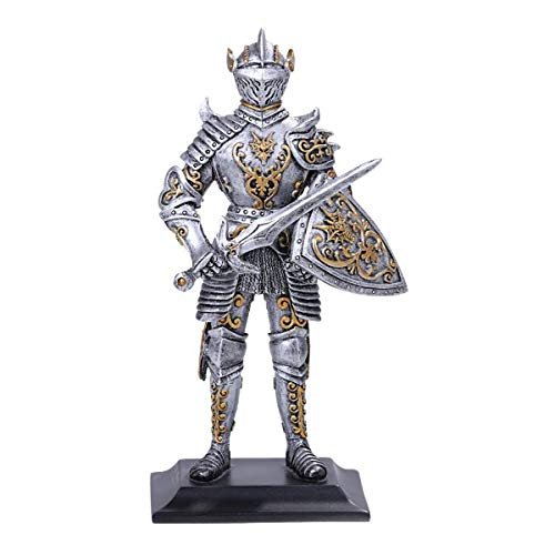 Pacific Giftware PT Medieval Crusader Knight of The Dragon Order in Full Shield and Sword Armor Small Collectible Figurine