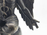 Baphomet Horned Sabbatic Goat Solve et Coagula Statue 10 Inch Tall