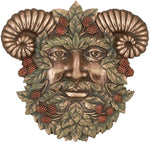 Greenman Summer Plaque Fantasy Designer Decoration Collectible