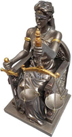 Seated Lady Justice Scales of Justice La Justicia Statue Lawyer Attorney Judge
