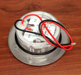 MARINE BOAT RV BUS TRAILER TRUCK AUTO LED 3 RED COLORED ROUND COURTESY LIGHT ODM