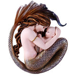 Pacific Giftware Selina Fench Motherhood Mother Mermaid and Baby Wall Sculpture Plaque Decorative 8.5 Inch