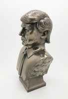 US President Donald J Trump Cold Cast Bronze Bust 7.5 Inches Tall Collectible Figurine