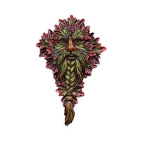 Greenman Face Resin Figurine Wall Plaque