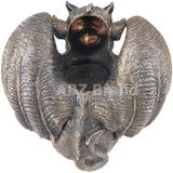 ABZ Brand Guardian Vampire Winged Red Eye Standing Gargoyle Candle Holder Statue Figurine Gothic Myth Fantasy Sculpture Decor