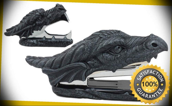 KARPP Medieval Smaug Fire Dragon Head Stapler and Staple Remover Office Desk Decors Perfect Indoor Collectible Figurines