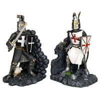 amazinggiftimpact.com Medieval Time Religious War Crusader Knights Battle of Hattin Decorative Bookends Set