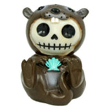 SUMMIT COLLECTION Furrybones Otto Signature Skeleton in Otter Costume Holding Clam