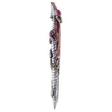 6.25 inches Fantasy Decorative Writing Dragon Sculpture Decorative Pen Gift Set - Set of 6