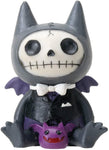 SUMMIT COLLECTION Furrybones Flappy Signature Skeleton in Vampire Bat Costume with Small Bat