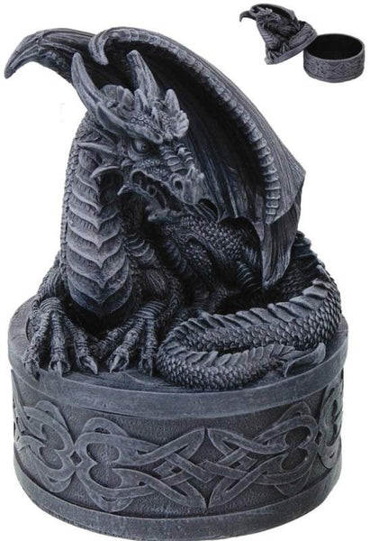 Round Celtic Dragon Box