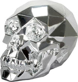 YTC Summit International Chrome Polygon Shaped Human Skull Figurine Skeleton Halloween Decoration New