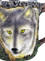Pacific Giftware Wild Wolf Mug Stainless Steel Liner Collectible Tankard 13oz