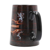 Ceramic Game of Thrones Dragon Mug Tankard  Sigil Rustic Black