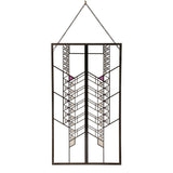 Frank Lloyd Wright Hollyhock House Stained Glass - 14" x 7.75"