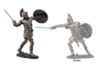 Medieval Warrior Knight In Furious Battle Roman War Collectible Figurine 9H