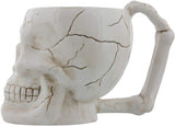 Human Skull Novelty Coffee Mug - Diabolical Bonehead Cup Ceramic 16 oz. Pacific Trading