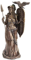 PTC 10 Inch Bronze Colored Athena Figurine Holding Shield with Owl