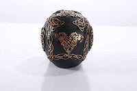Pacific Giftware Celtic Pattern Cross Black and Gold Collectible Skull Home Decor Gift