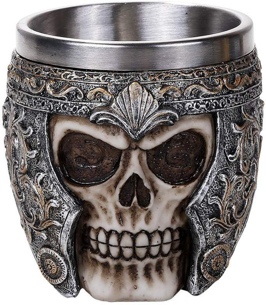 Pacific Giftware Medieval Viking Warrior Helmet Skull Cup Gothic Mug 8oz Drinking Vessel